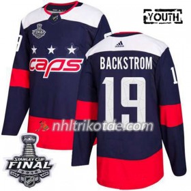 Washington Capitals Trikot Nicklas Backstrom 19 2018 Stanley Cup Final Patch Adidas Stadium Series Authentic - Kinder